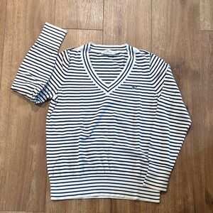 Vineyard Vines Navy and White Striped Top